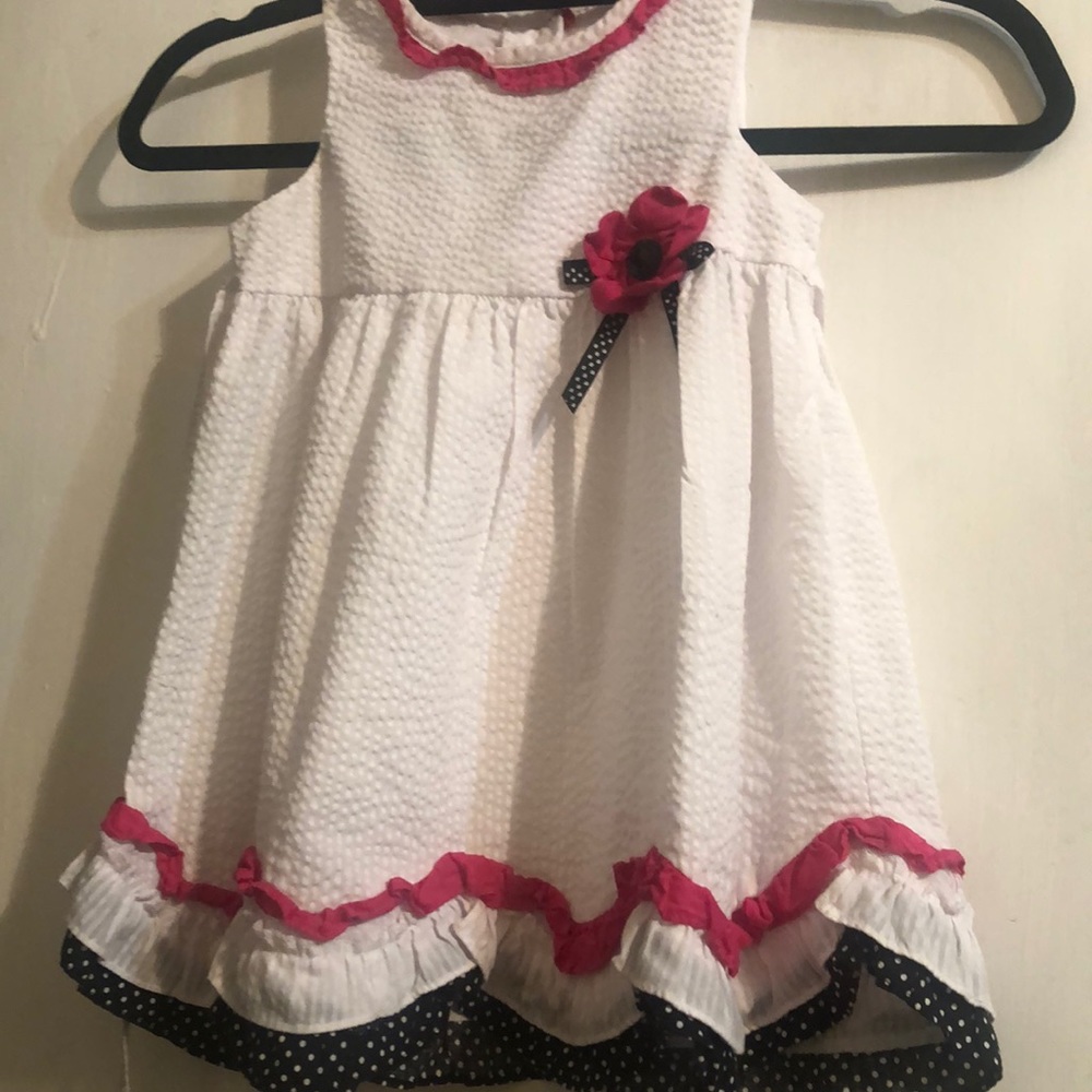 Rare Edition adorable white with pink and black trim. So so sweet 24 months.